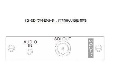 單路3G-SDI輸出卡&模擬音頻